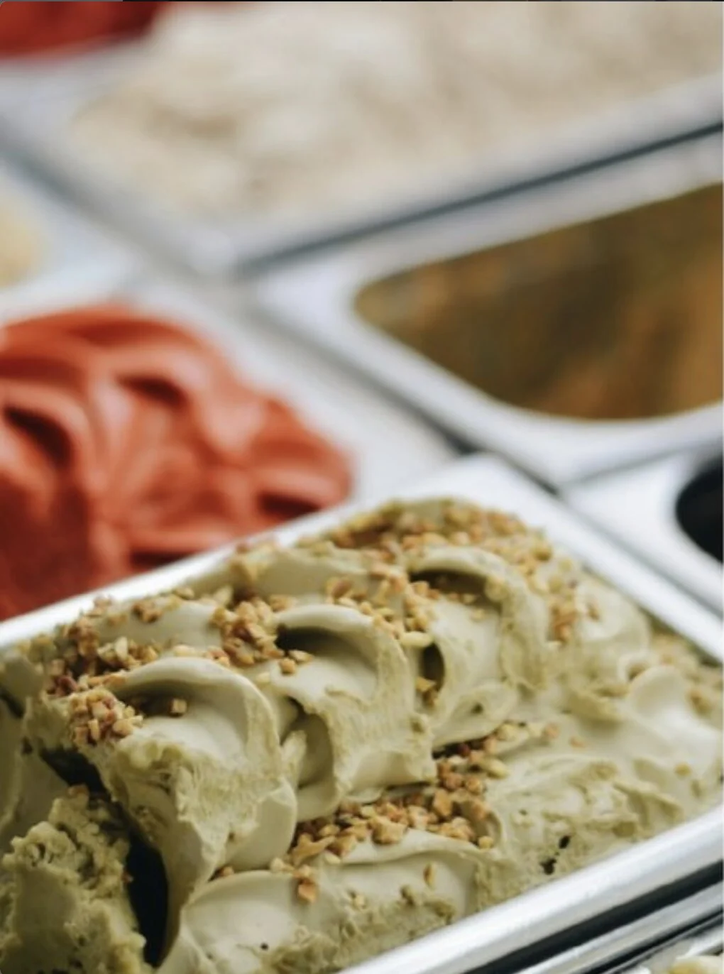 Pistagegelato i disken