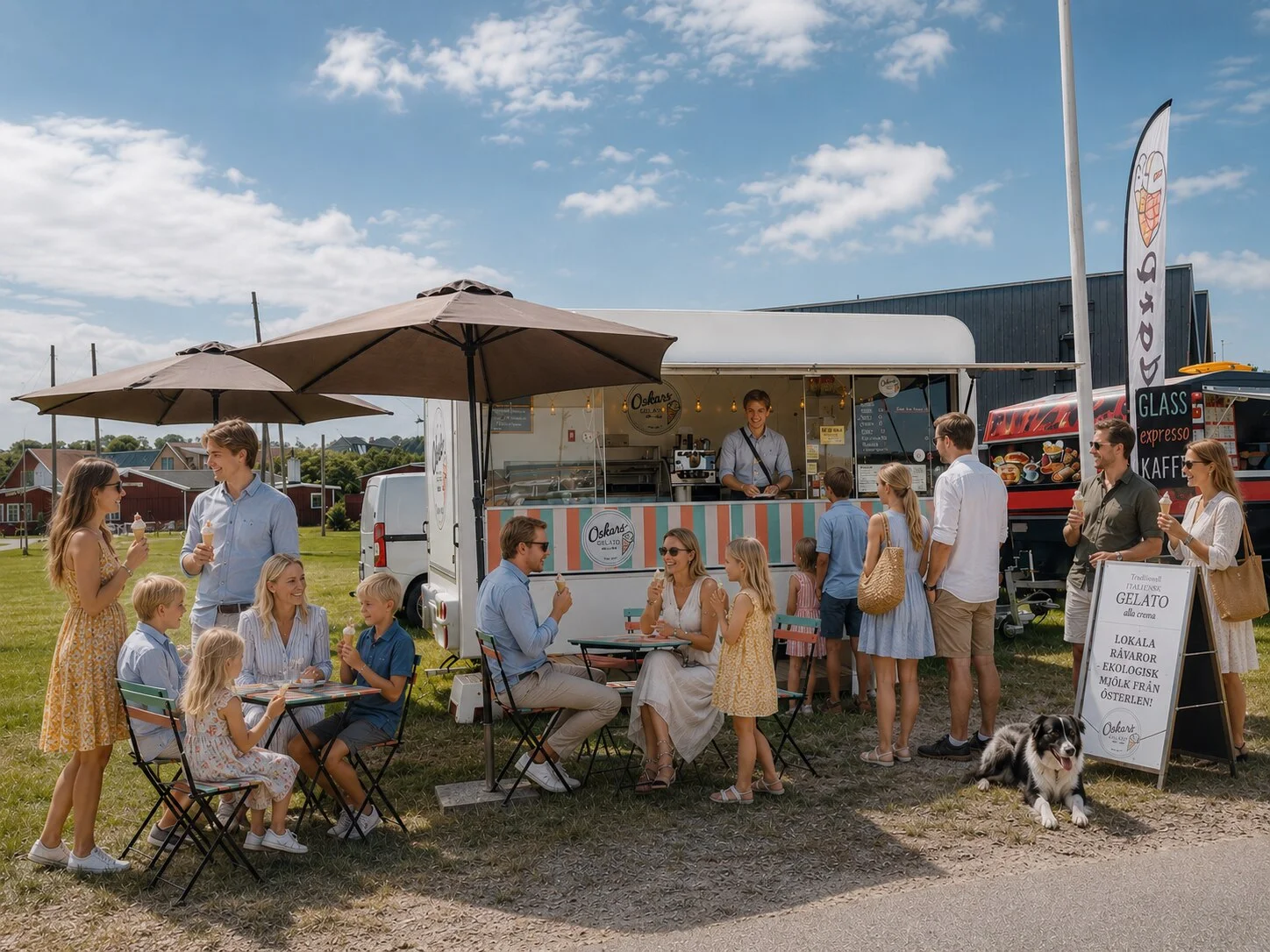 Glassvagnen i Kiviks hamn